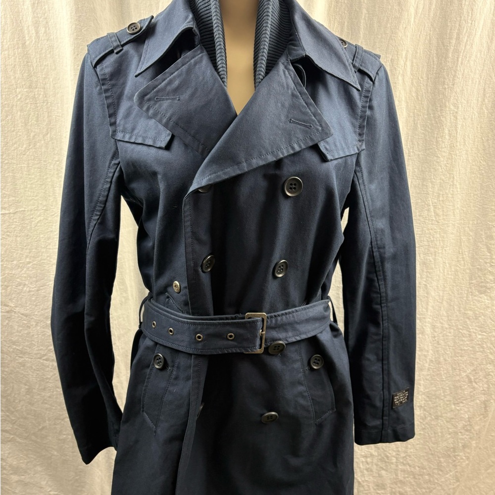 Diesel Midnight Blue Trench Coat